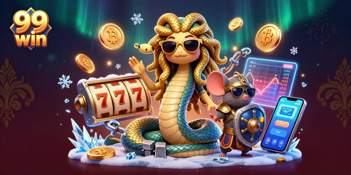Engage with the vibrant 99 win casino scene featuring Medusa and game elements in action.