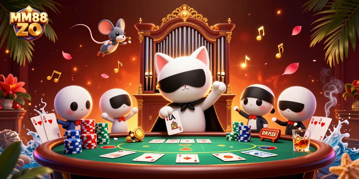 Engage with MM88 ZO and experience thrilling poker action amid stunning casino visuals.