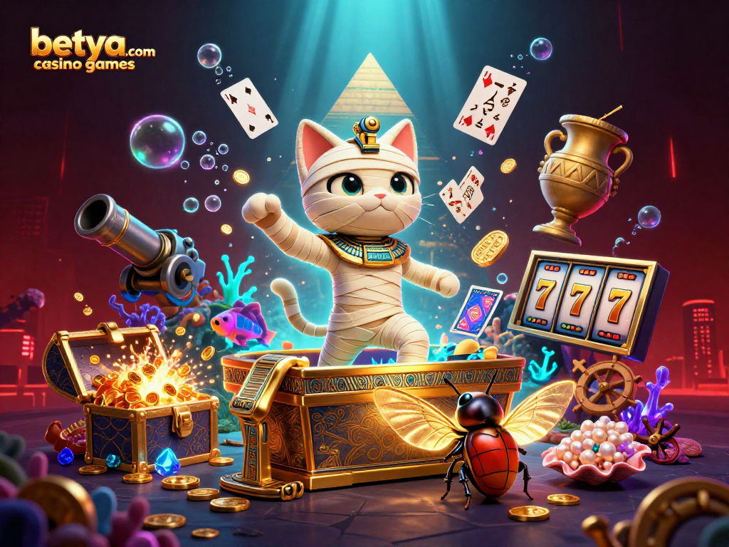Experience exciting betya.com casino games with vivid Egyptian thematic elements and explosion of prizes.
