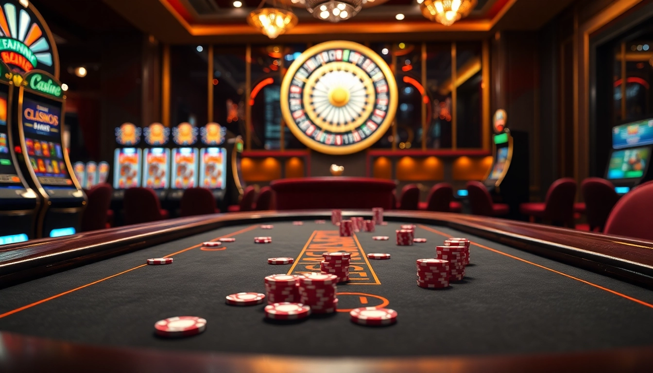 Experience thrilling betting at https://18win.asia/ with vibrant casino tables and exciting slot machines.