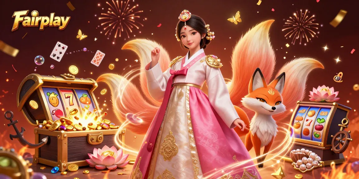 Experience Fairplay with vibrant casino elements in a captivating 3D digital illustration.