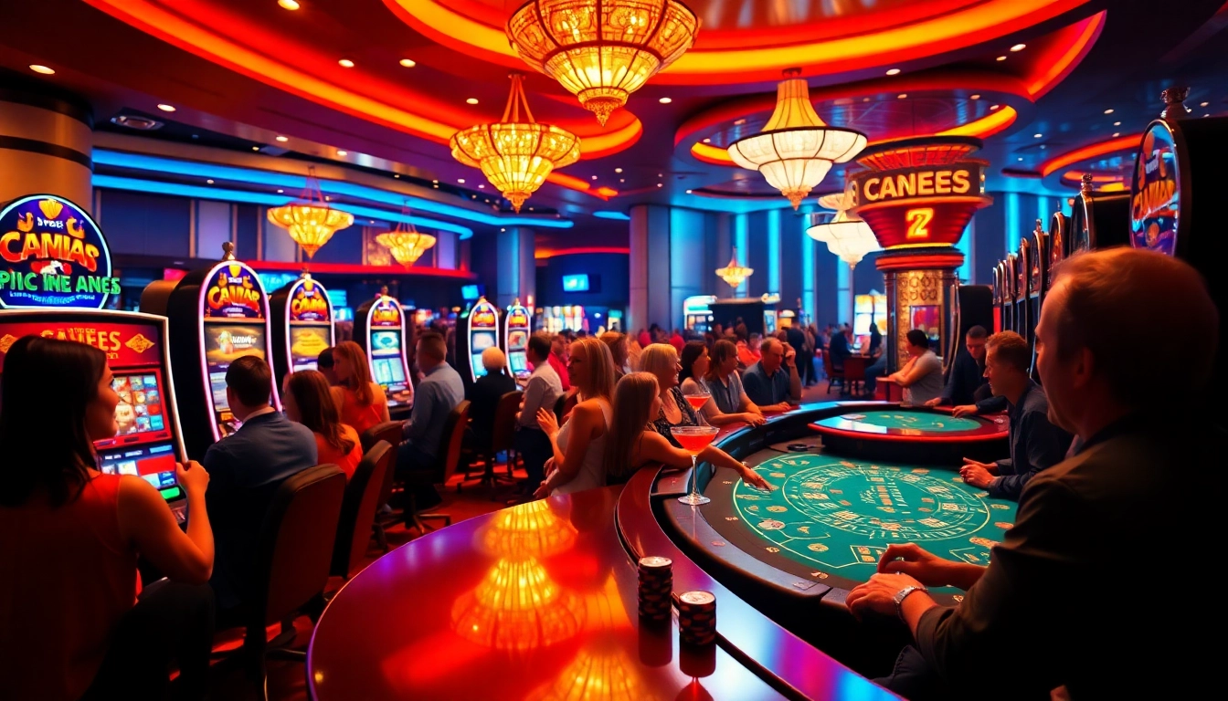 Erlebe aufregende Casino Spiele.de mit begeisterten Spielern an Spielautomaten und Spieltischen.