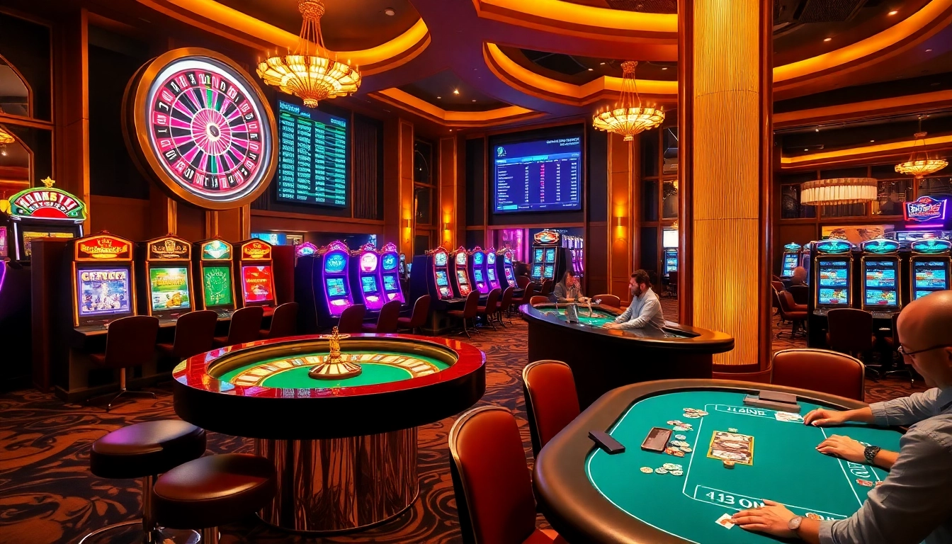 Experience the thrill of gaming at https://gg88.gold/ surrounded by a vibrant casino atmosphere.