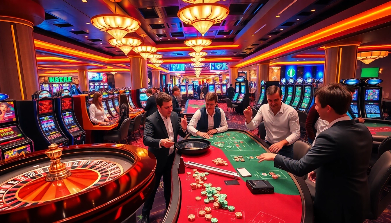 Experience responsible gaming excitement at GO8 with vibrant casino visuals.