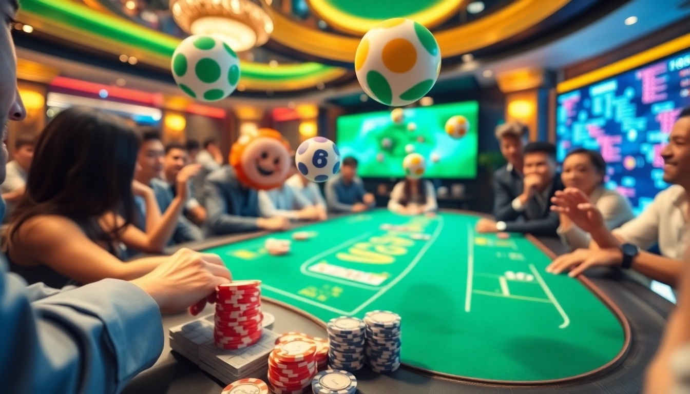 Experience thrilling moments with xổ số kkwin in a dynamic casino scene filled with excitement.