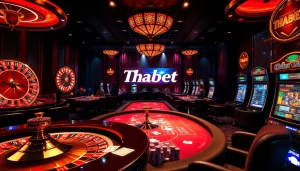 Thabet casino offers exciting gambling experiences with vibrant roulette wheels and poker tables.