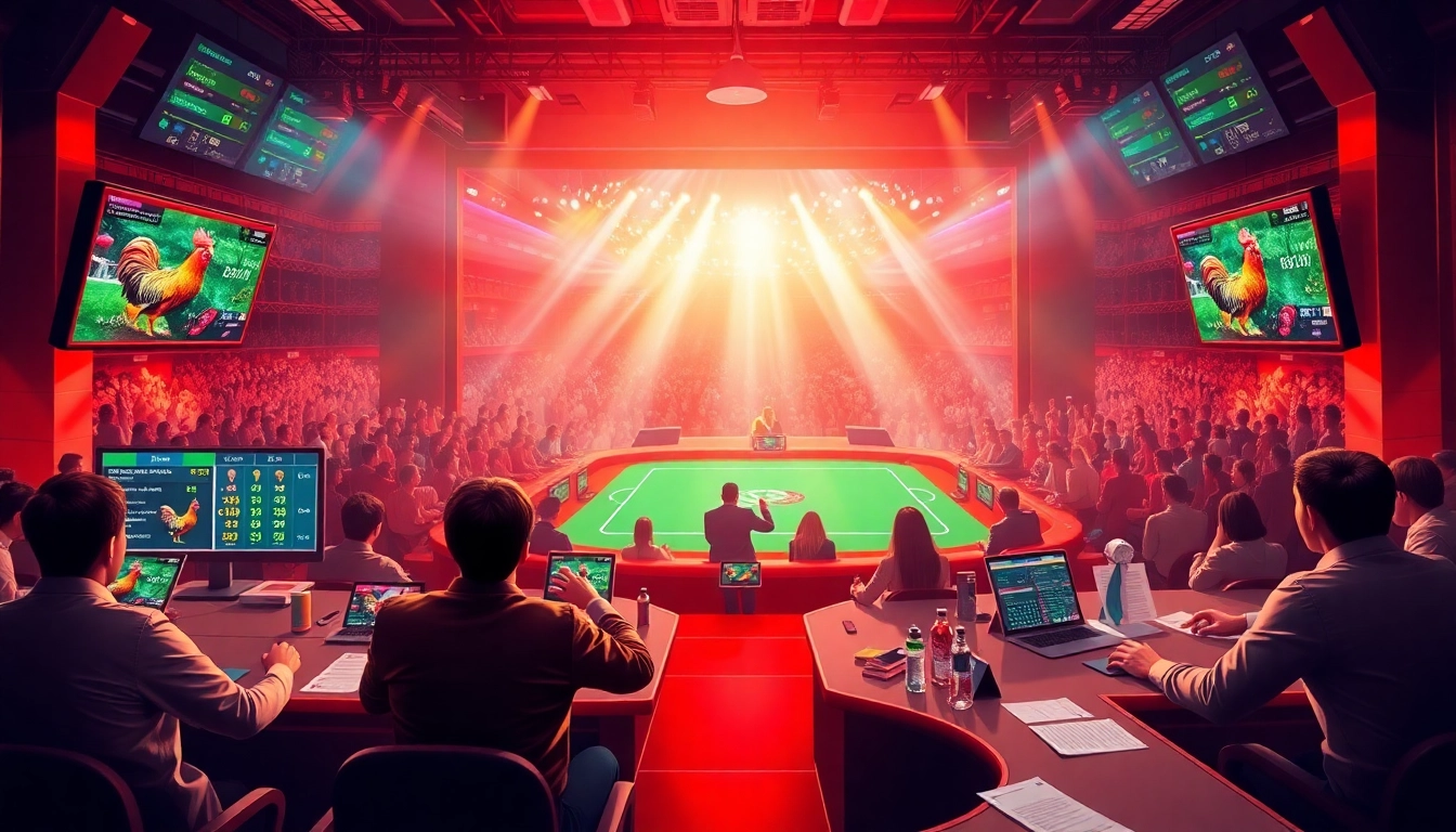 Watch thrilling Đá Gà BJ38 action unfold in a vibrant online betting environment.