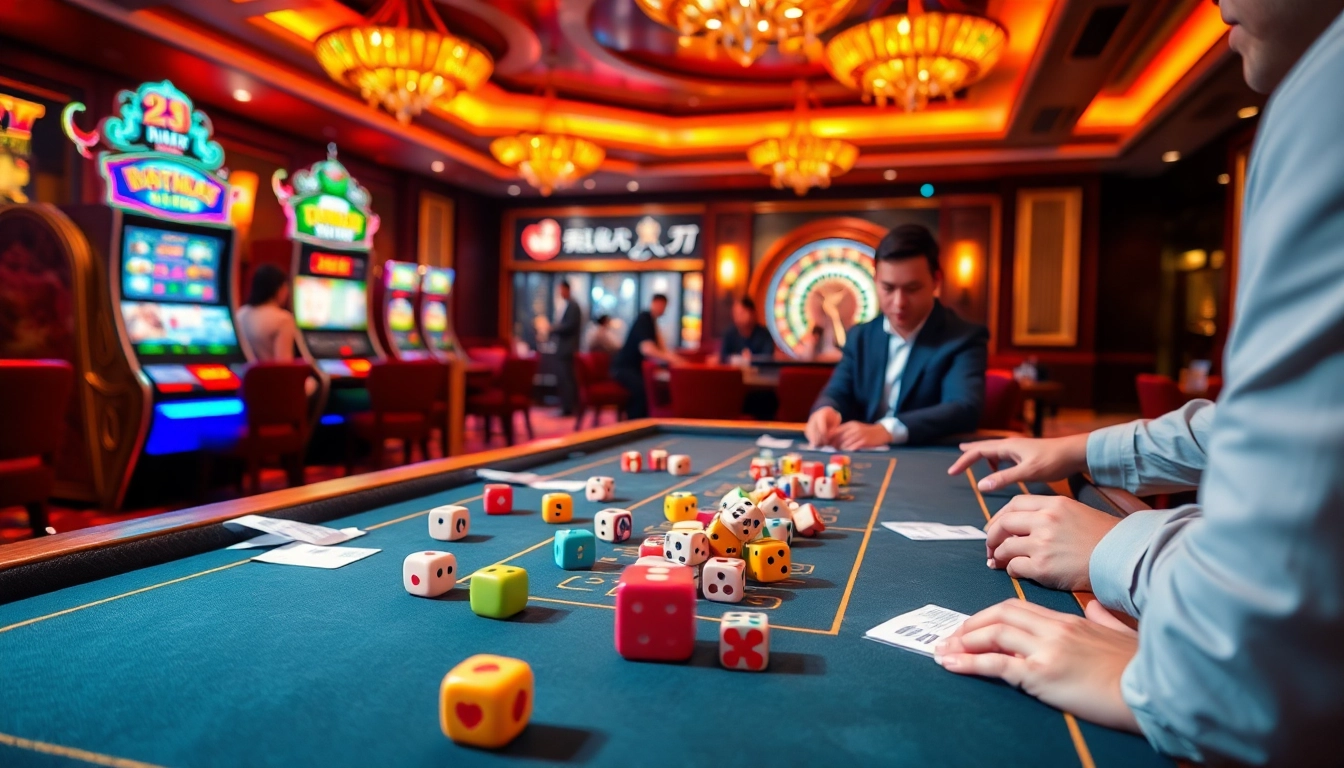 Experience the excitement of go 88 tài xỉu as players engage with vibrant dice and thrilling bets.