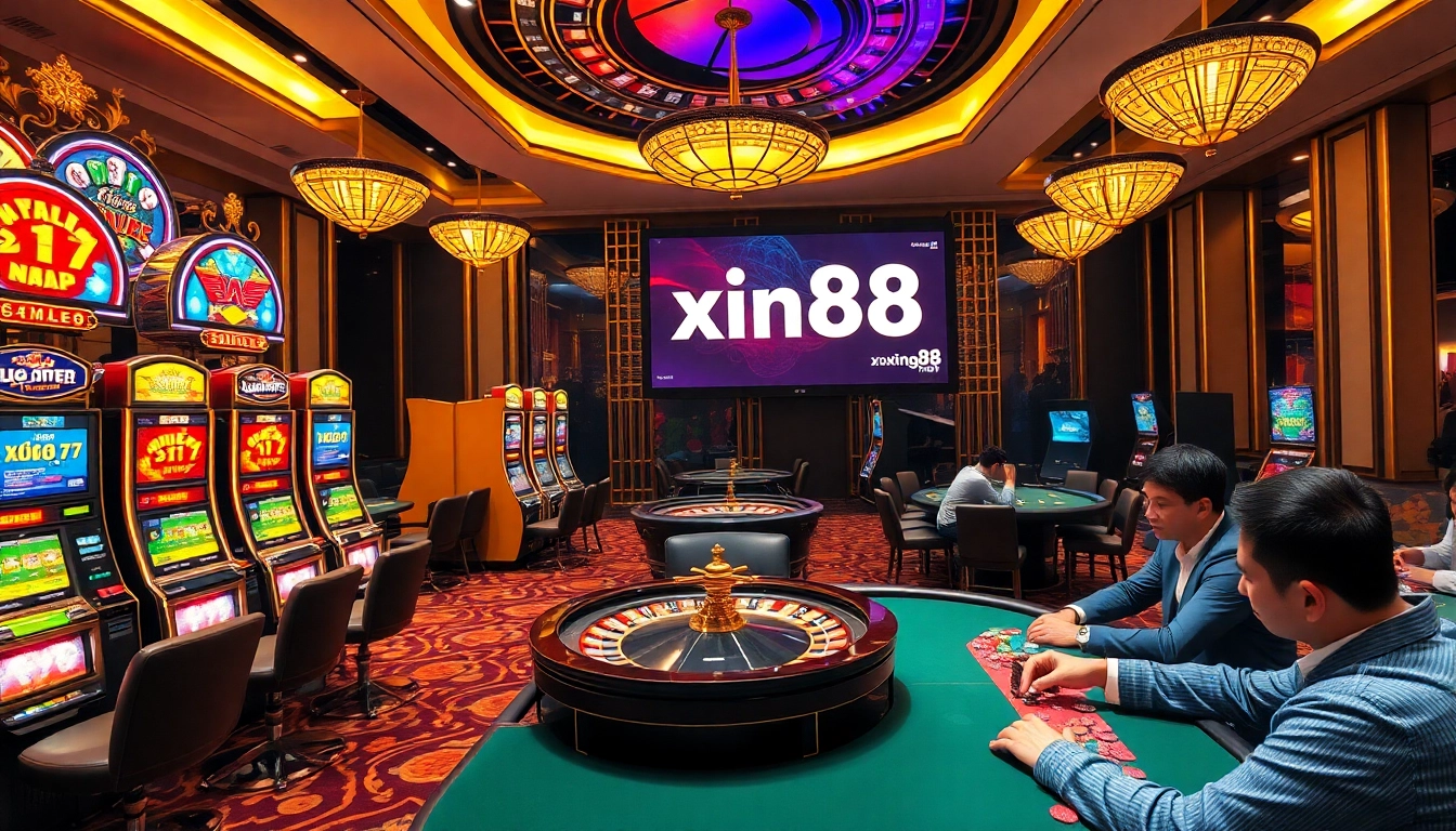 Experience the excitement of gambling with xin88 dang nhap at luxurious casino tables and vibrant slot machines.