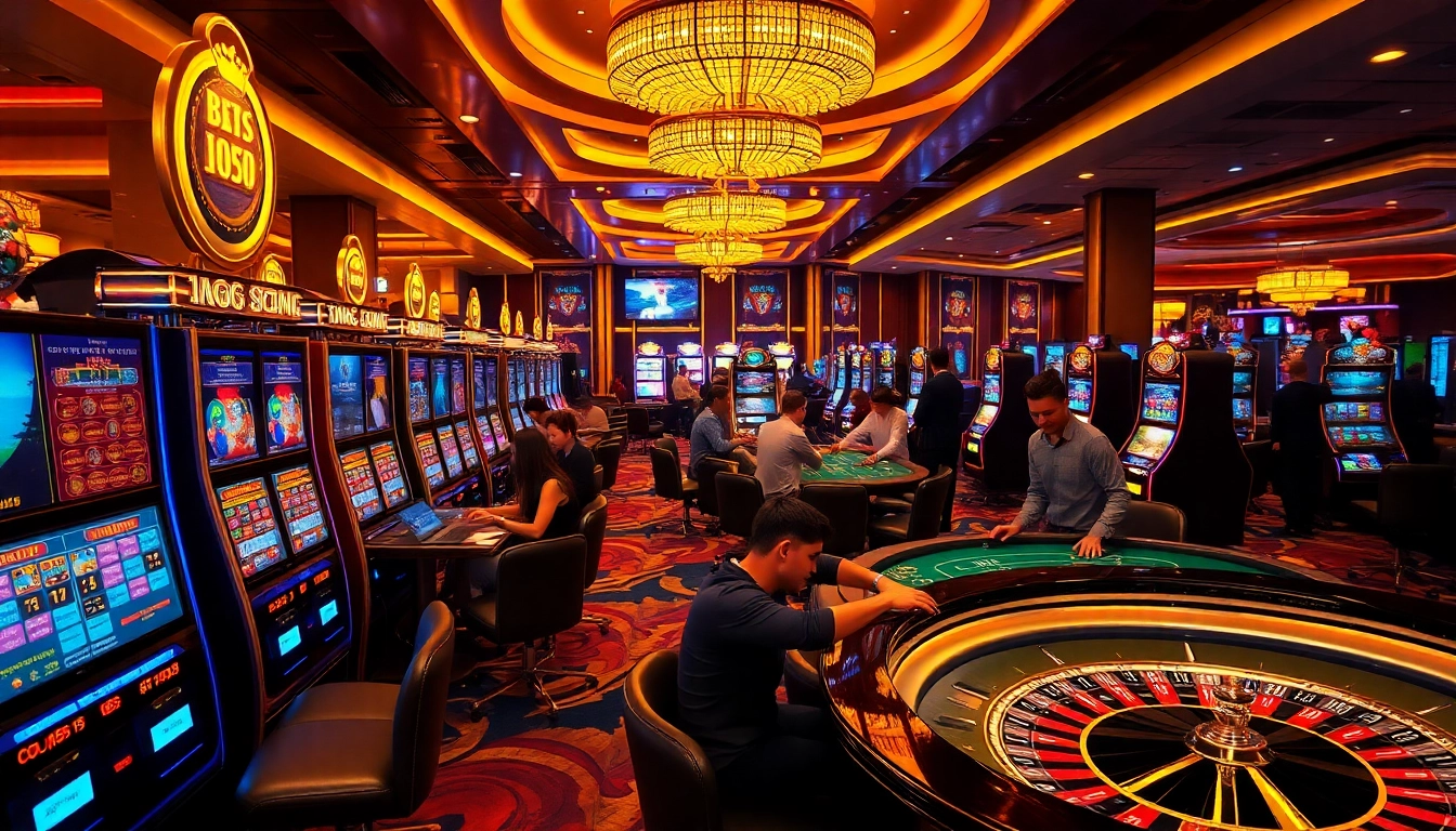 Play exciting games at Nohu with vibrant casino visuals, showcasing players enjoying their experience.