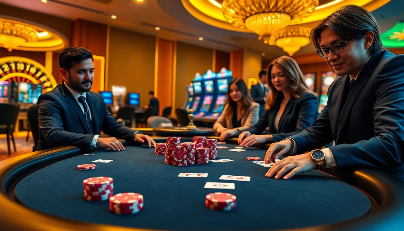 Experience the excitement of high-stakes gaming at jun88 com with a vibrant casino scene.