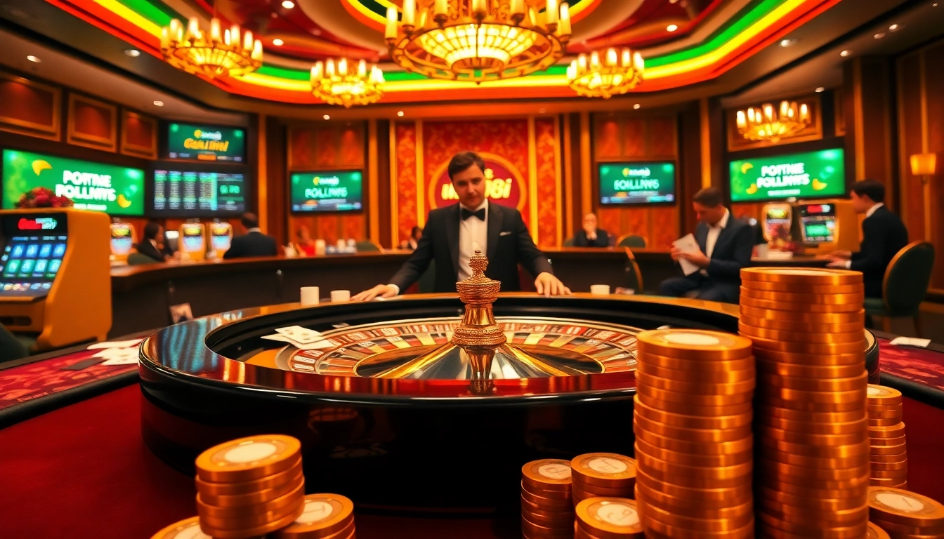 Experience the thrill of betting at link 88i's luxurious casino, featuring exciting roulette and vibrant slot machines.