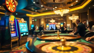 Experience the luxury12 gaming excitement with vibrant slots and classy table games in a premium casino setting.