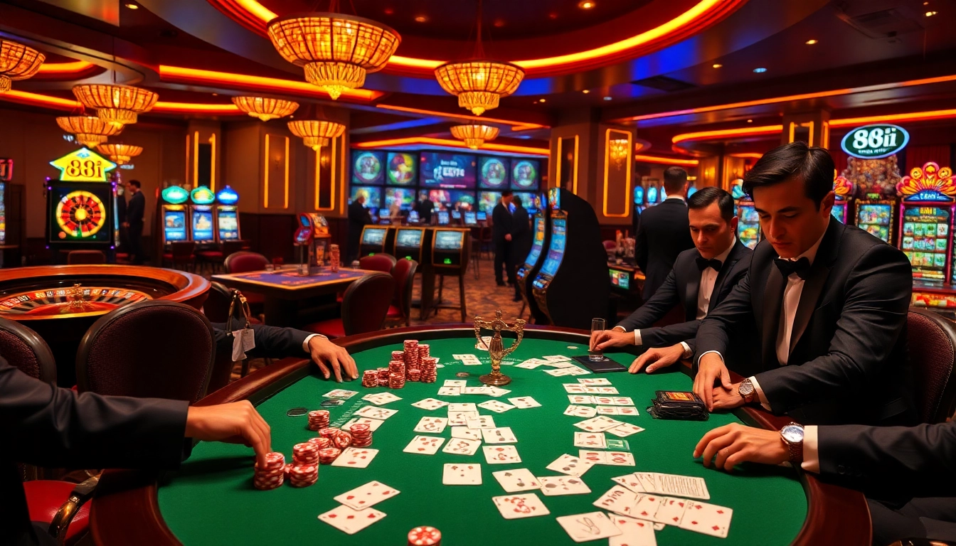 Experience high-stakes gaming at 88i's luxurious poker table filled with excitement and strategy.