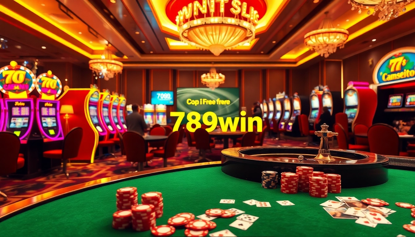 Experience the thrill of winning at 789win with vibrant slot machines and poker tables.