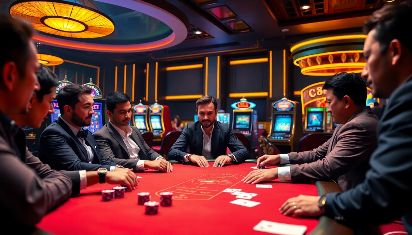 Engaging poker game scene at http://228kbet.net/ showcasing excitement and strategic play.