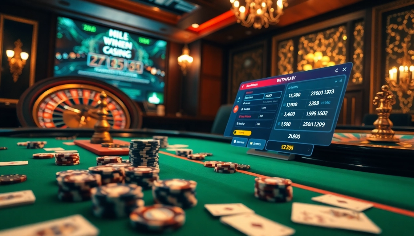 Efficiently processing rút tiền ee88 transactions at a luxurious casino, showcasing online betting excitement.