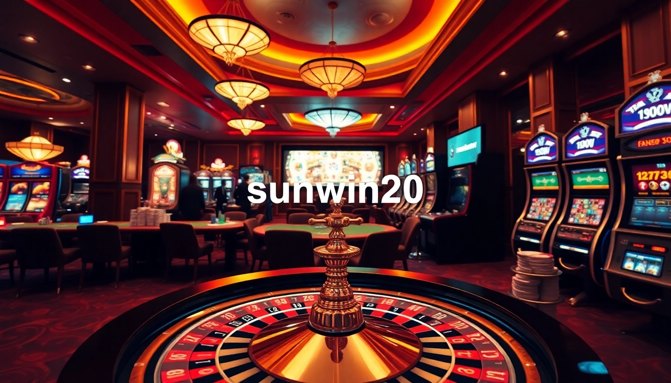Engage with thrilling gambling action at sunwin20 with vibrant casino tables and games.
