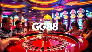 Players engaging in a thrilling game at the GG88 casino roulette table.