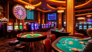 Experience the thrill of gaming at https://gg88.gold/ surrounded by a vibrant casino atmosphere.