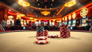 Menangkan taruhan di meja poker kasino dengan link T0812 dan suasana yang hidup.