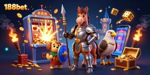 Experience the thrill of 188bet with immersive slots and cartoon-style gambling adventures.