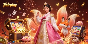 Experience Fairplay with vibrant casino elements in a captivating 3D digital illustration.