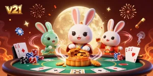 Mengenal fitur v21 dalam taruhan slot yang diwarnai dengan poker dan perayaan menarik.