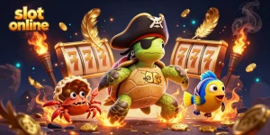 Engage with slot online adventures featuring a pirate turtle, a hermit crab, and a parrotfish among treasures.